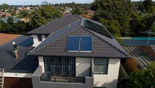 Can I have solar hot water without the tank on my roof?