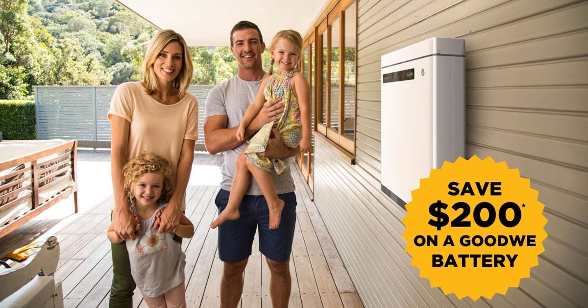 Save $200 on a GoodWe Battery